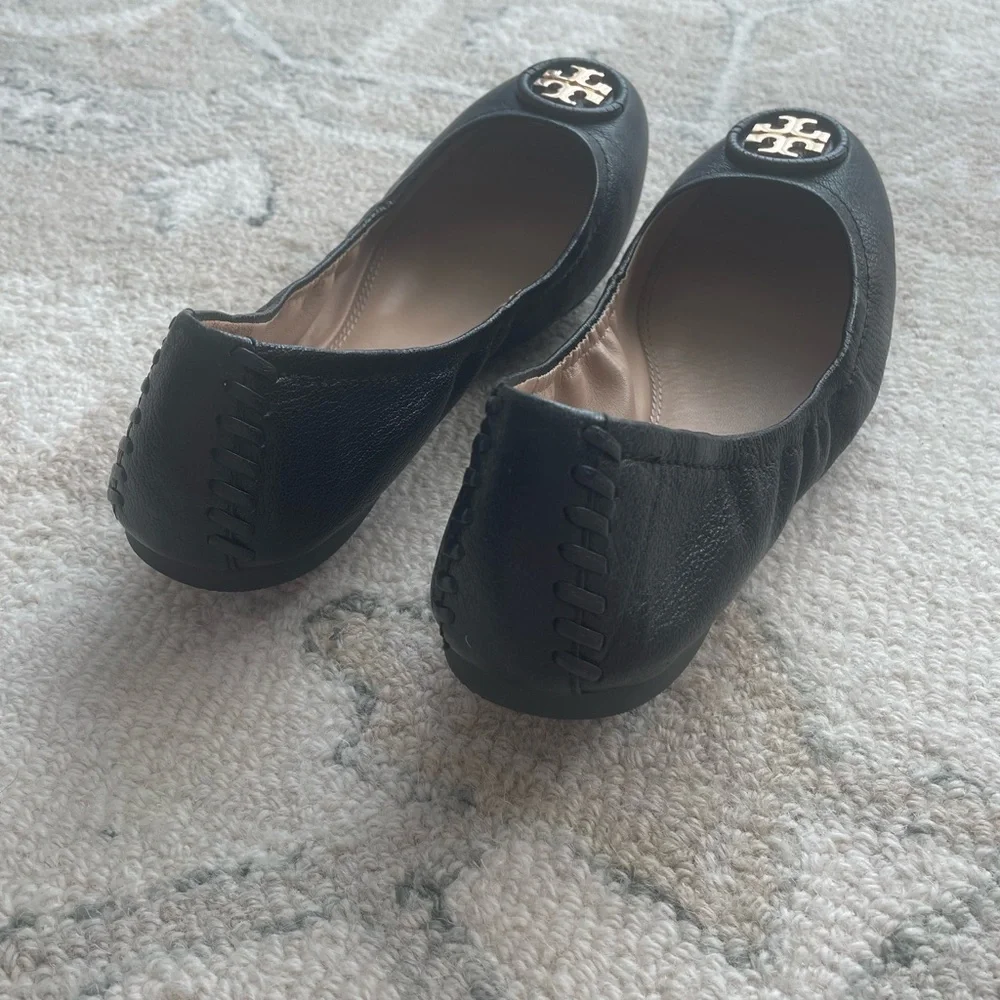 Tory Burch Allie Ballet Black Flats size 8 - Picture 3 of 5
